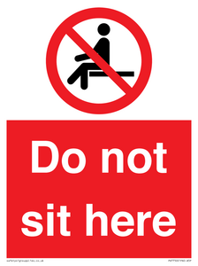 Do not sit here